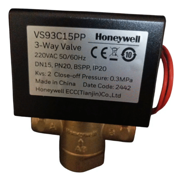 VALVULA FAN COIL 3 VÍAS 1/2" - BSPP - 220V (2 HILOS)