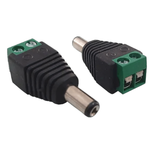 CONECTOR MACHO P4 CON TERMINAL PARA CÁMARA CFTV SOURCE