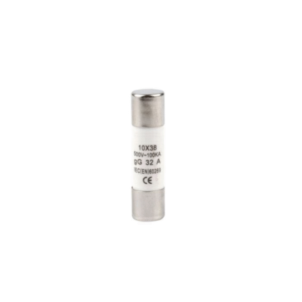 FUSIBLE DE 2 AMP 10X38MM 500V-100KA Gg 2A IEC(EN60269)