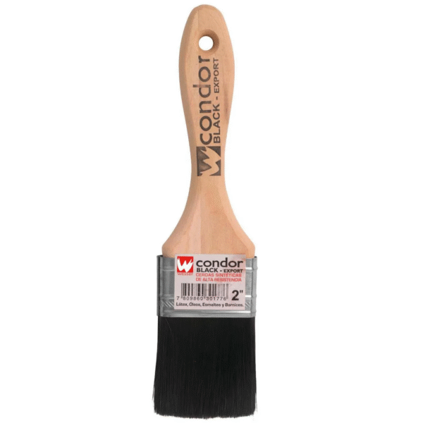 BROCHA CERDAS SUAVES 2" (LATÉX, ESMALTES, ÓLEOS, BARNICES)