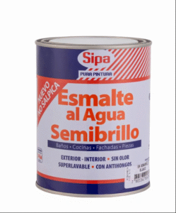 ESMALTE AL AGUA SEMIBRILLO 1/4 GALON BLANCO SIPA
