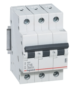 INTERRUPTOR AUTOMATICO C16 16A 6KVA 3 POLOS  23W09 2CUT 65UC K030 LEGRAND