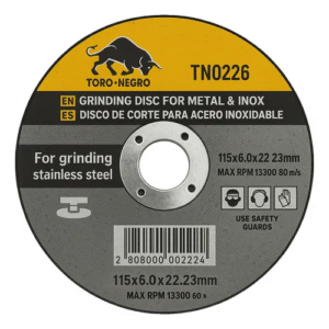 DISCO DE DESBASTE ABRASIVO PARA METAL 4,5"