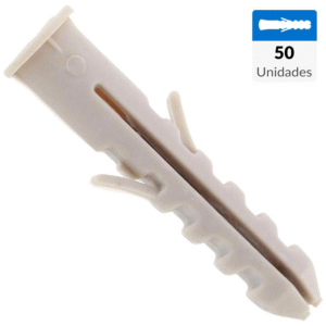 TARUGO DE NYLON M8 (50 UNIDADES)