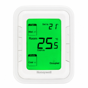 TERMOSTATO FAN COIL 220V  DIGITAL   VERTICAL HALO VERDE MODELO T6861V2WG HONEYWELL