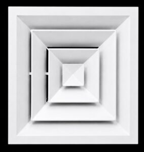 DIFUSOR 4 VIAS 30X30CM CON DAMPER
